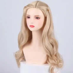 Udsøgt NiceLisa Ond Heks Fletning Brun Ondskabsfuld Paryk Lang Flettet Troldmand Cosplay Parykker til Kvinder (uden Hat) color:Beige