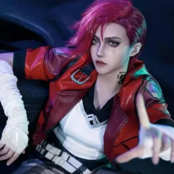 Udsøgt NiceLisa Ond Heks Fletning Brun Ondskabsfuld Paryk Lang Flettet Troldmand Cosplay Parykker til Kvinder (uden Hat) Reddish