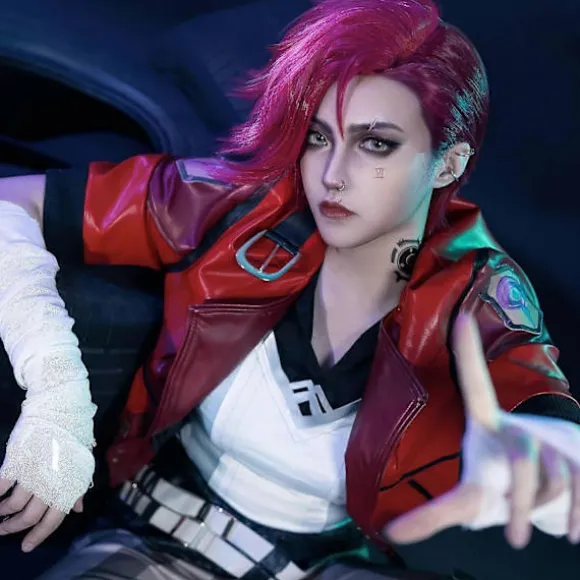 Udsøgt NiceLisa Ond Heks Fletning Brun Ondskabsfuld Paryk Lang Flettet Troldmand Cosplay Parykker til Kvinder (uden Hat) Reddish