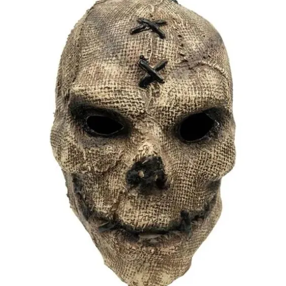 Uhæggelig Halloweenmaske til voksne - Smilende dæmoner, rædselsmasker Cosplay Uhæggelige Halloweenkostume-rekvisitter til Halloweenfest Karneval Cosplay (Træfarve) | Fyndiq
