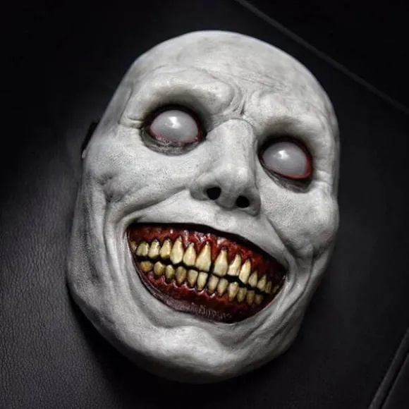 Uhæggelig Halloween-maske til voksne - Smilende dæmoner, rædselsmasker cosplay uhyggelige Halloween-kostumerekvisitter til Halloween-fest karneval cosplay (1 stk.)-FS- | Fyndiq