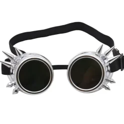 Ultra Silver tip lavet Old Silver Briller Steampunk briller Mænds Web briller Victoria punk Svejse cosplay briller Goth Country nitter runde briller | Fyndiq