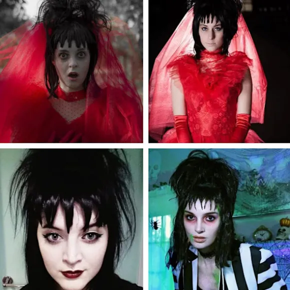 Underverden Ærkemagiker Bille Juice Bille Juice Lydia Deetz Lydia Deetz Parykker
