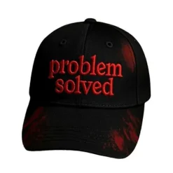 Unisex Casual Mørk Blodplet Hat, Problem-Løst Blodig Kasket til Halloween Kostume Black