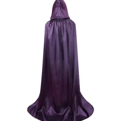 Unisex Hætte Cape i Fuld Længde Halloween Julekostume Fest Kappe Størrelse 43