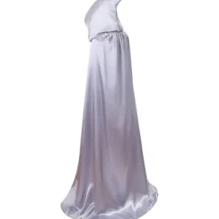 Unisex Hætte Cape i Fuld Længde Halloween Julekostume Fest Kappe Størrelse 43" til 67" Silver 130CM/51"