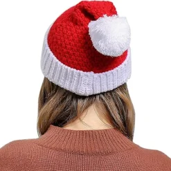 Unisex Julehue Beanie Hat Vinter Varm Strikket Julemand Hat