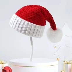 Unisex Julehue Beanie Hat Vinter Varm Strikket Julemand Hat