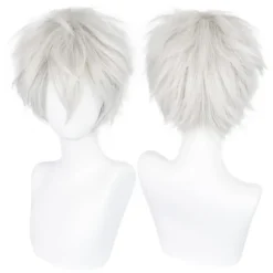 Unisex Kort Sød Anime Cosplay Kostume Paryk, Varmebestandige Syntetiske Hårfibre, Justerbart Og Åndbart Net For Fuld Dækning Komfortabel Pasform,
