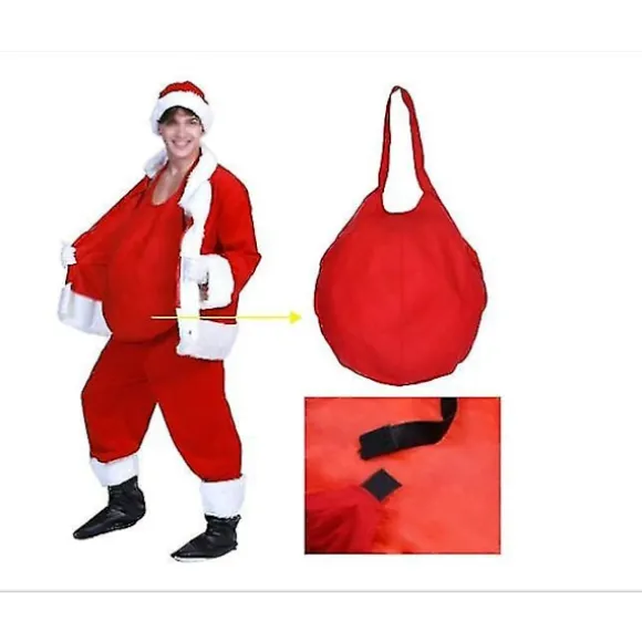 Unisex Mavepuder til Julemanden - Falsk Mave til Julemandskostumer - Tilbehør til Cosplay