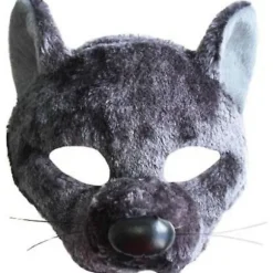 Unisex Voksne Rotte Maske Med Lyd (LGL) Dark Grey One Size