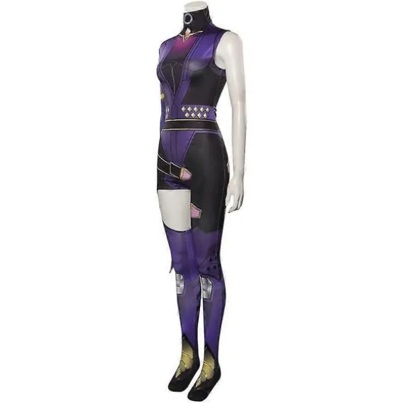 Valorant Reyna Cosplay Kostume Jumpsuit Outfits Halloween Karneval Suit Reyna XXL