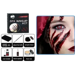 Vampyr Makeup Blodspray Latex til Cosplay og Halloween[D] Halloween makeup bag