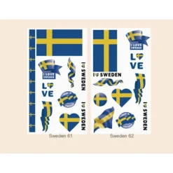 Vandtætte midlertidige tatoveringer med nationalflag til VM 2026, ansigts- og kropsklistermærker til fodboldfans, kampdagsdekorationer