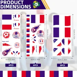 Vandtætte, miljøvenlige ansigtstatoveringer med schweizisk flag til VM, sportsbegivenheder og cheerleading D