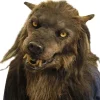 Varulve Ansigt Maske Glødende Øjne Bevægelige Ører Og Kæber Til Halloween Cosplay Fest