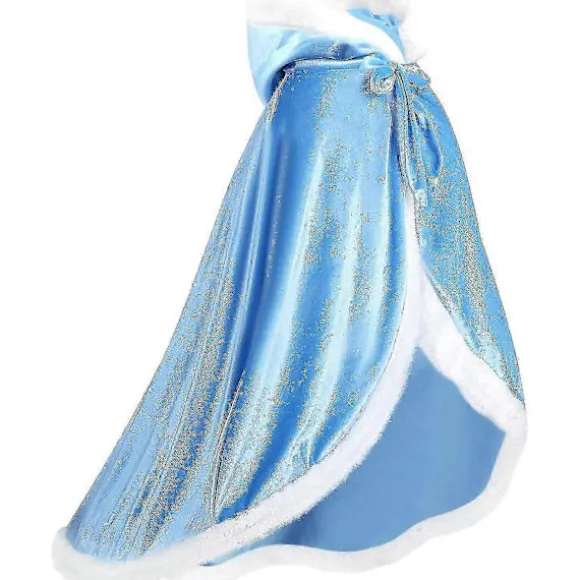 Vendbar kappe til voksne og børn, Halloween jul påske vampyr heks troldmand kappe, unisex rolleleg kostume kappe, festlig maskerade blå 140cm Blue 140cm | Fyndiq