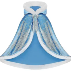 Vendbar kappe til voksne og børn, Halloween jul påske vampyr heks troldmand kappe, unisex rolleleg kostume kappe, festlig maskerade blå 140cm Blue 140cm | Fyndiq
