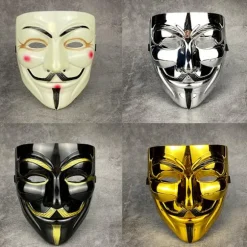 Vendetta Hacker Mask Anonym julefestgave til voksen K A7 one size