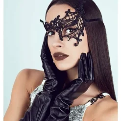 Venetiansk Maske, 6 Stykker Maskeradebal Maske Blonder Maske Venetiansk Maskerade Maske Sexet Blonder Maske til Aftenfest Prom Ballet