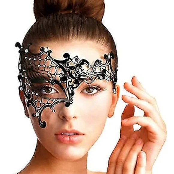 Venetiansk maske "Heldige Dame", velegnet til maskeballer/sexet karnevalsfest/karneval