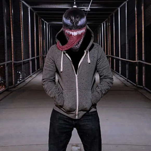 Venom Maske Latex Maske Cosplay Lang Tunge Cosplay Julefilm-FF-