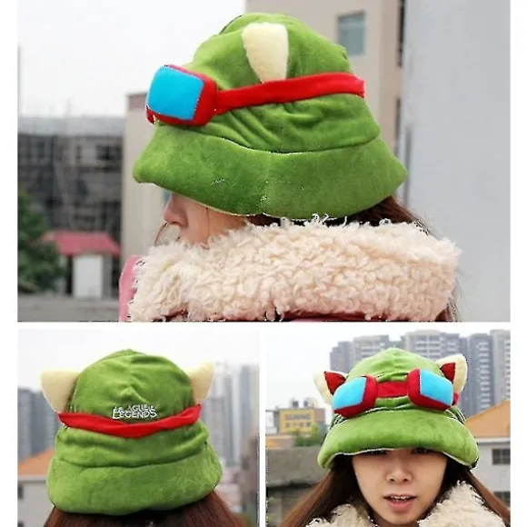 Vention Teemo League Of Legends Lol Hat - Perfekt til udklædning, karneval og cosplay - Kostume En