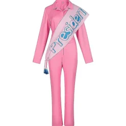 V-hals Jumpsuit med Sash 70'er 80'er Hippie Overalls Voksen Kvinder Cowgirl Kostume 2XL