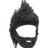 Viking skæg hue horn hat vinter varm maske strikket uld sjov