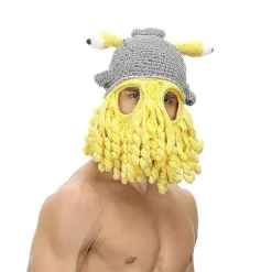 Vinter Uld Hat Europa Og Amerika Sjov Octopus Hat Maske Pullover Tentakel Hat