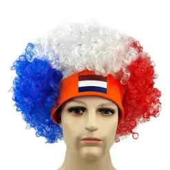VM 2026 Fanparyk, Nationalholdsflag Klovneparyk, Fodboldfestparyk til Fans Sportsmatch Festival Kostume Rekvisitter Dutch