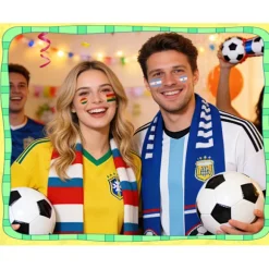VM 2026 Sverige Norge Flag Tatoveringsmærker, Fodboldkamp Tatoveringsmærker 10 stk.