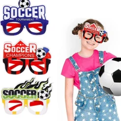 VM Sportsbolde Briller Fodboldfestartikler Fodbold Basketball Volleyball Sjove Briller Fest Jubel Fodbold VM Fanartikler Festbriller
