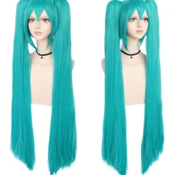 Vocaloid Miku Cosplay Paryk Kostume Japan Midi Kjole Begynder Futur