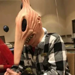 Voksen Beetlejuice Barbara Og Adam Monster Maske Par Halloween Sjove Kostumer A A