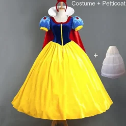 Voksen Cosplay Kjole Snehvide Pige Prinsesse Kjole Kvinder Voksen Tegneserie Prinsesse Snehvide Halloween Fest Kostume K Adult Sets XXL