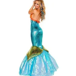 Voksen Kvinder Boguge Havfrue Fandango Halloween Karneval Kostume Cosplay Party (2XL)