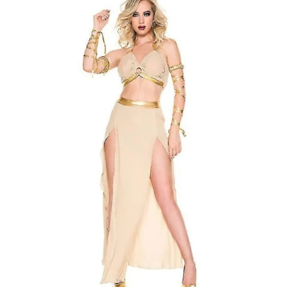 Voksen Kvinders Antik Romersk Kejserinde Kostume Toga Kostume Græsk Gudinde Outfits Sæt Til Halloween Klæd Ud Fest, Rollespil, Cosplay Temafest S