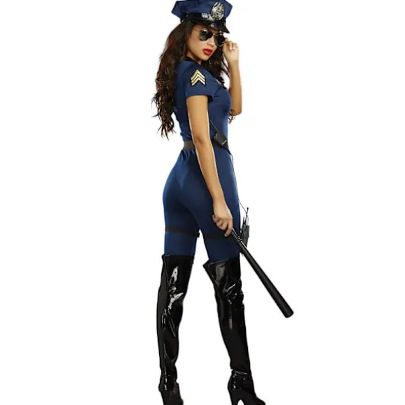 Voksen Kvinders Politi Kostume Til Halloween Kostumefest S