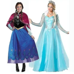 Voksen Prinsesse Anna Elsa Kostume Julekostume Fancy Dress Outfit Anna XXXL