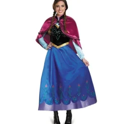 Voksen Prinsesse Anna Kostume Jul Cos Udklædning Outfit_c XL