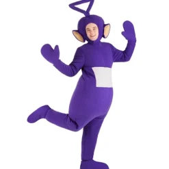 Voksen Teletubbies-kostume til cosplay-karnevalsfesttøj ÉN STØRRELSE (168-175 cm) lilla