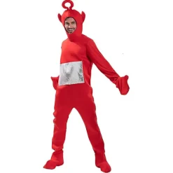 2024-voksen Tinky Winky Teletubbies-kostume til Halloween Cosplay Carnivail-festtøj til mænd og kvinder S