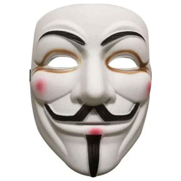 Voksenmaske Hacker Anonymous V Ligesom Vendetta Hvid KLB
