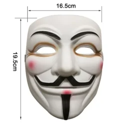 Voksenmaske Hacker Anonymous V Ligesom Vendetta Hvid KLB