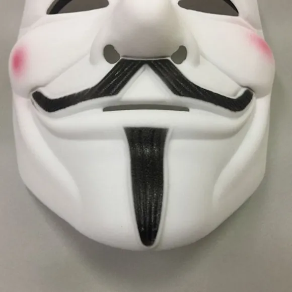 Voksenmaske Hacker Anonymous V Ligesom Vendetta Hvid KLB