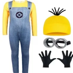 Voksne Børn Cosplay Minions Kostume Hat Handsker Briller Maskerade Jul Et Sæt (Briller) A Sæt (Goggles)-FM- A Sæt (Goggles) One Size A Set (Goggles) | Fyndiq