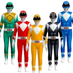 Voksne børn Power Rangers Mighty Morphin Cosplay Jumpsuit Party Fancy kostume Pink 180