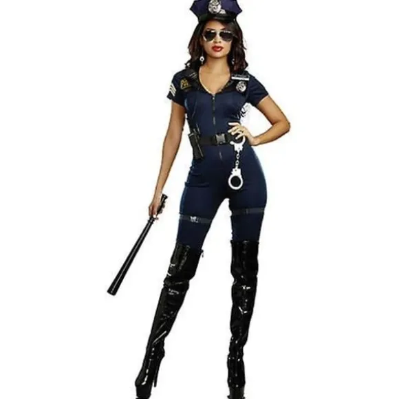 Voksne Kvinder Politi Kostume Til Halloween Udklædningsfest S—PA