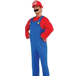 Voksne mænd Super Mario Bros Fancy Dress Cosplay kostume XL